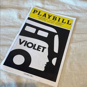 Violet Playbill with Sutton foster 2014 Broadway